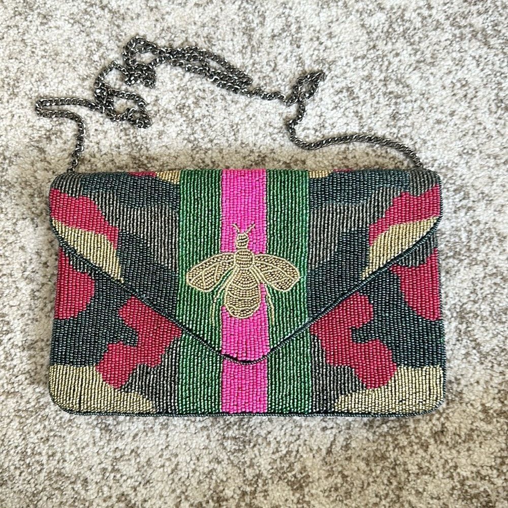 LA CHIC Designs Beaded Bag